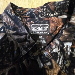 Schmidt Workwear Botton-Down Camo Shirt 2XLT